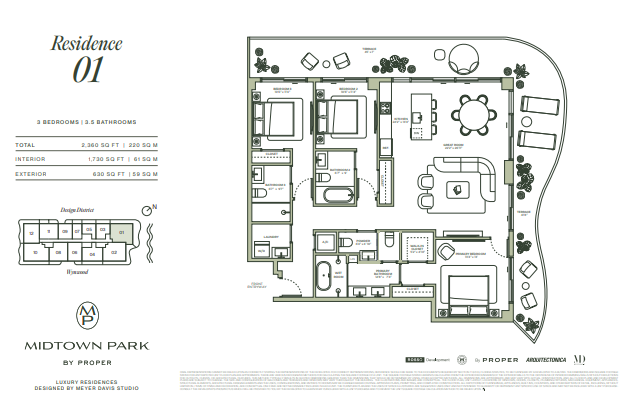 Midtown Park by Proper floor plan 2