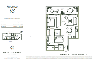 Midtown Park by Proper floor plan 3