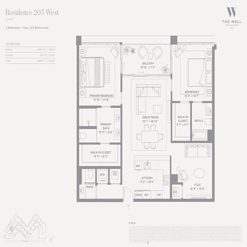 The WELL Coconut Grove floor plan 5
