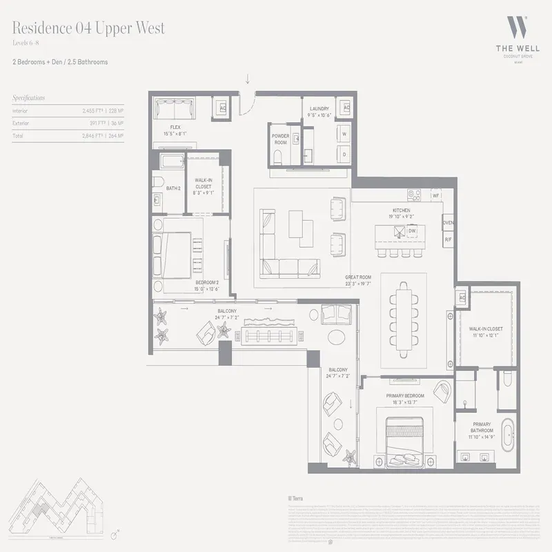 The WELL Coconut Grove floor plan 6