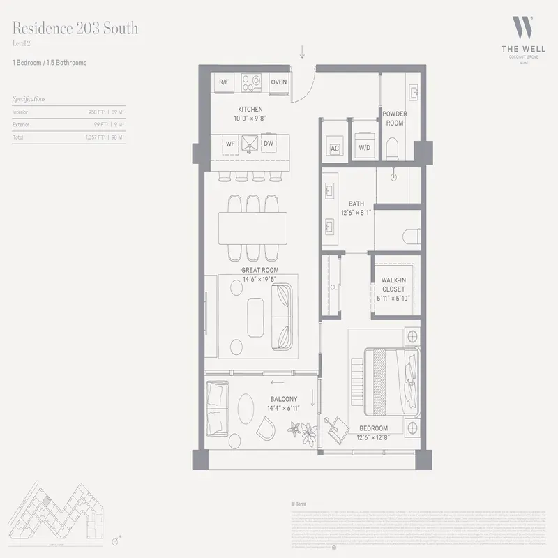 The WELL Coconut Grove floor plan 13