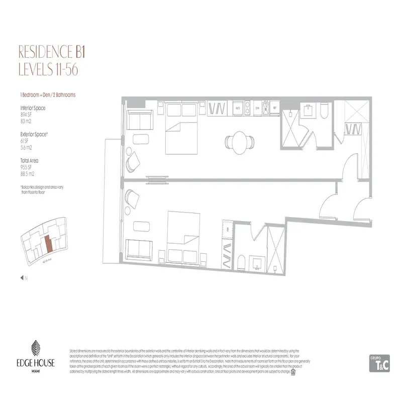 Edge House Miami floor plan 2