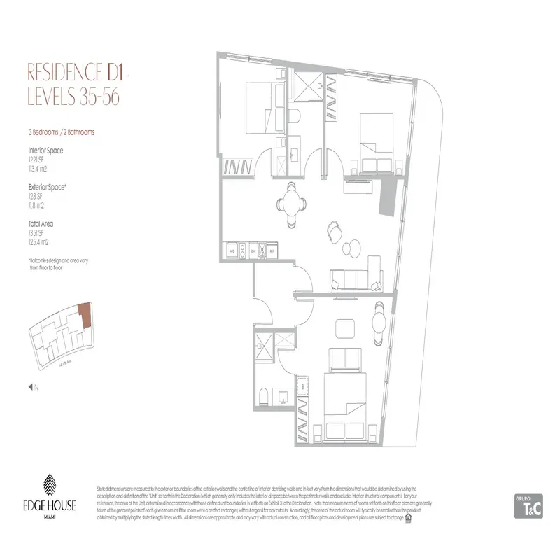Edge House Miami floor plan 3