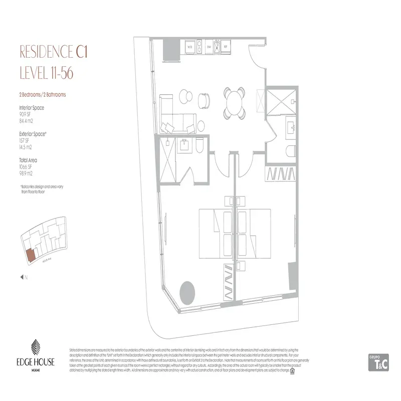 Edge House Miami floor plan 5