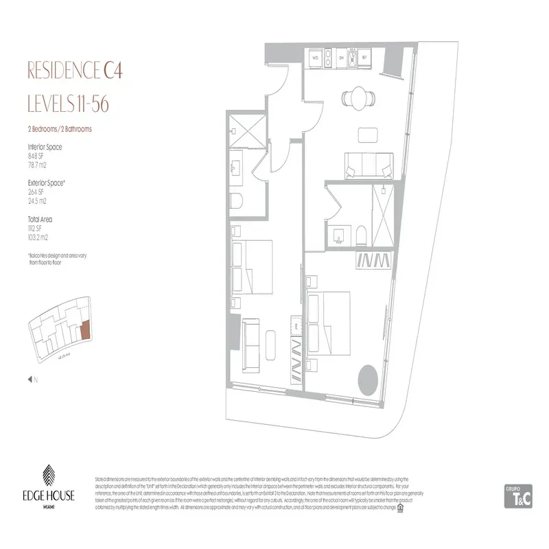 Edge House Miami floor plan 6