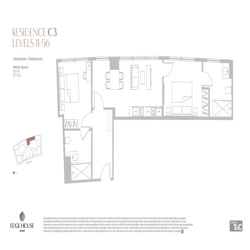 Edge House Miami floor plan 7