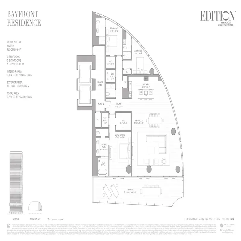 EDITION Residences Edgewater floor plan 4