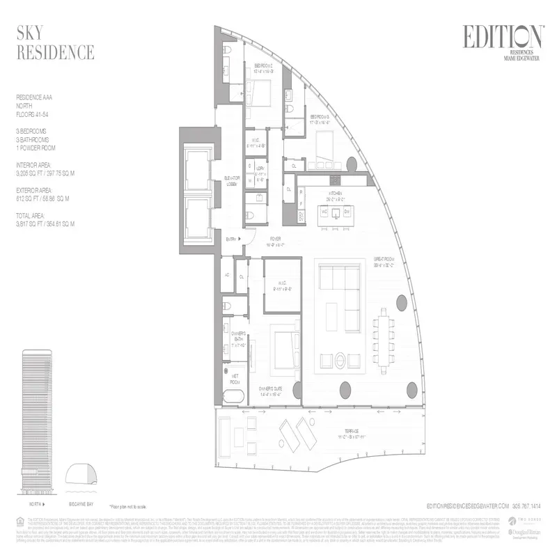 EDITION Residences Edgewater floor plan 10
