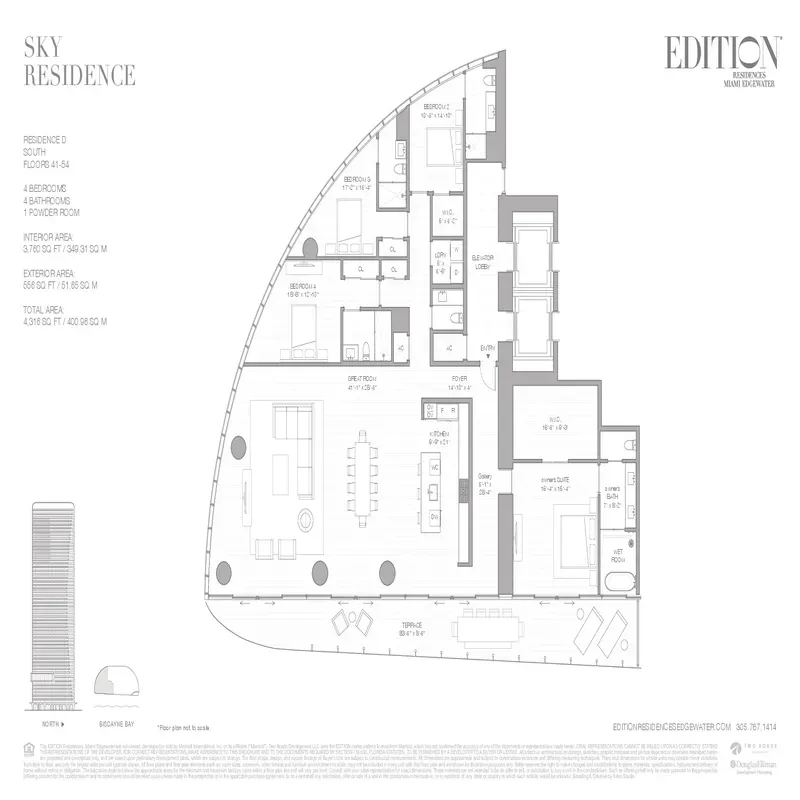 EDITION Residences Edgewater floor plan 11