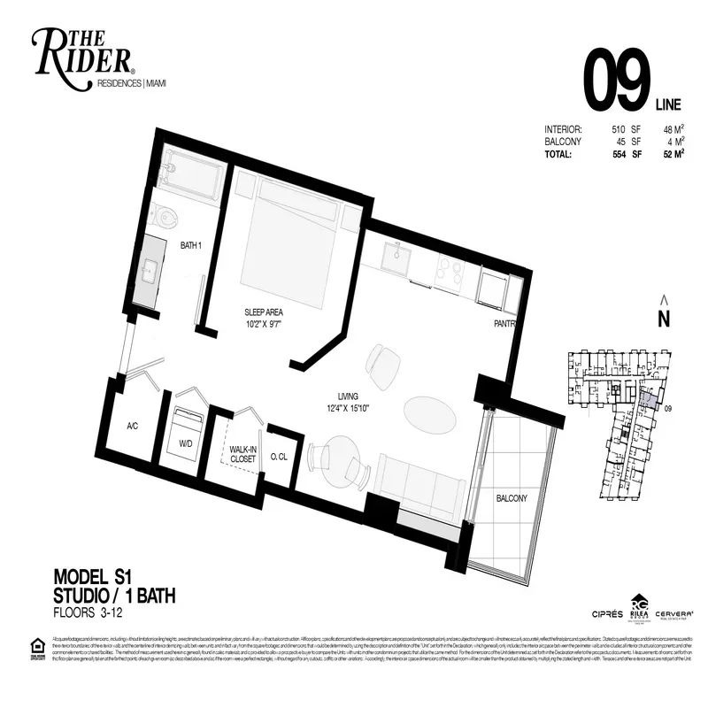 The Rider Residences Miami floor plan 3