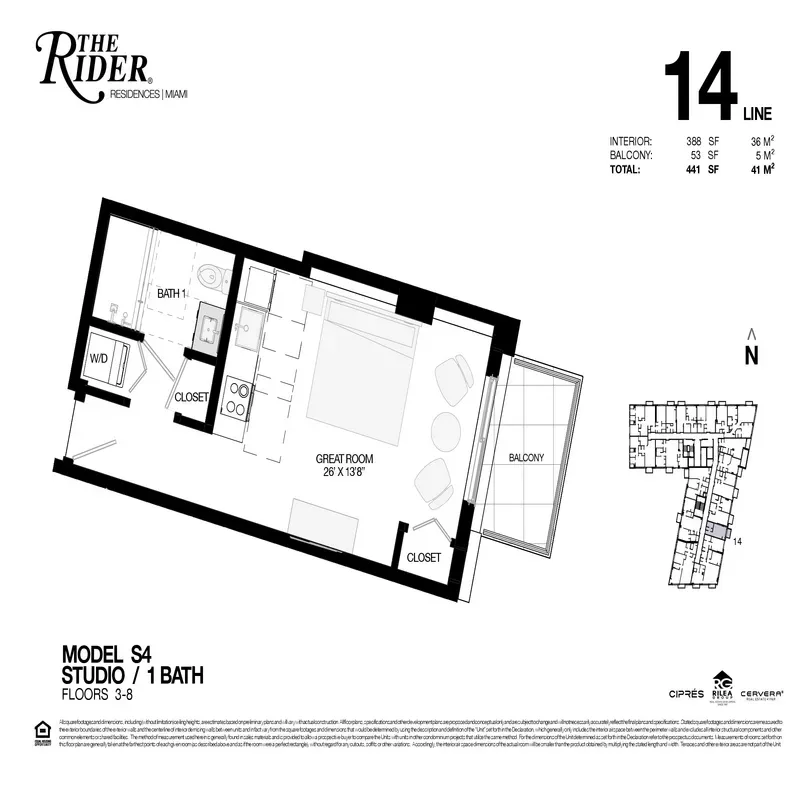 The Rider Residences Miami floor plan 6