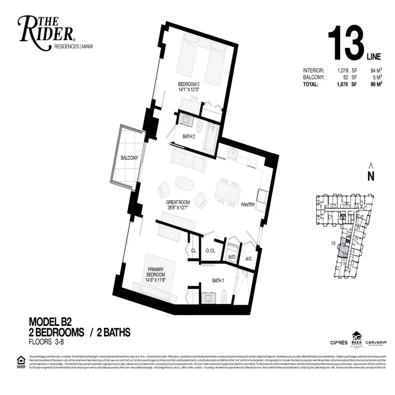 The Rider Residences Miami floor plan 12