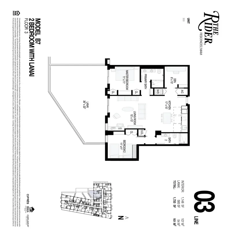 The Rider Residences Miami floor plan 14