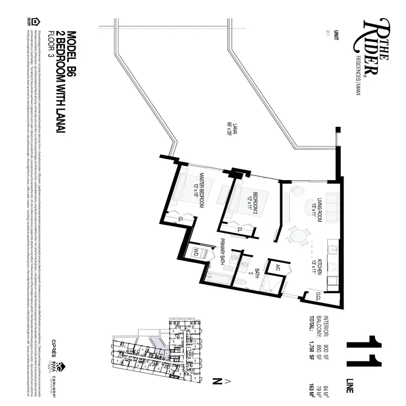 The Rider Residences Miami floor plan 15