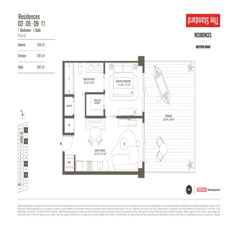 The Standard Residences floor plan 1