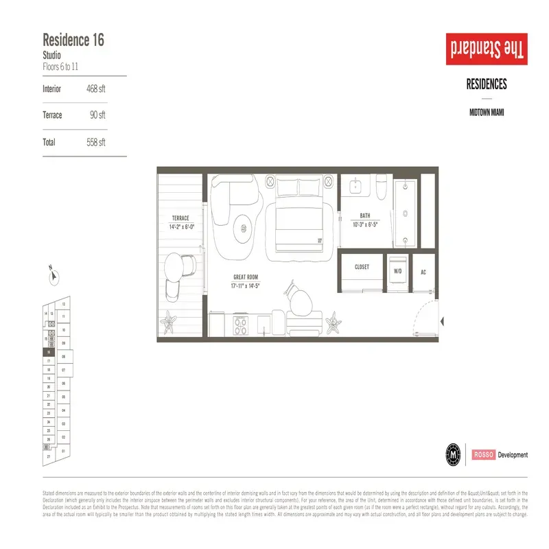 The Standard Residences floor plan 14