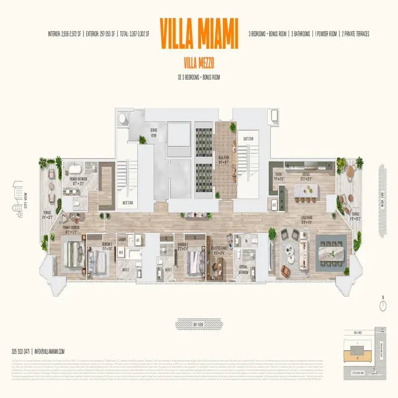 Villa Miami floor plan 5