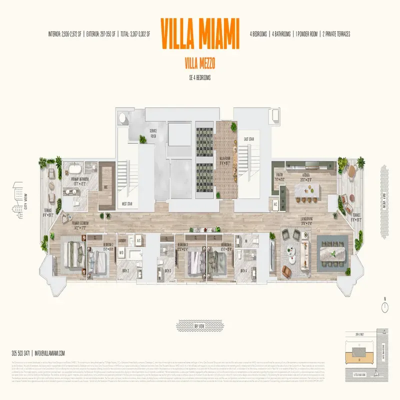 Villa Miami floor plan 7