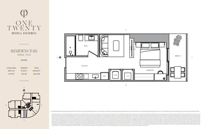 One Twenty Brickell Residences floor plan 3