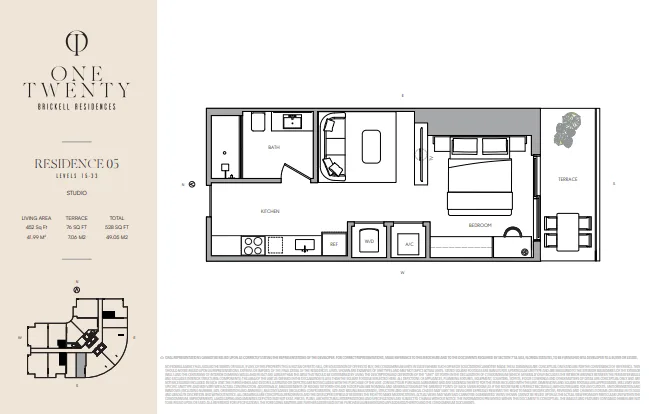 One Twenty Brickell Residences floor plan 3