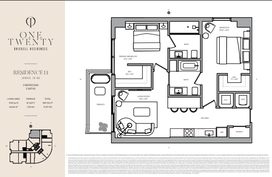 One Twenty Brickell Residences floor plan 4
