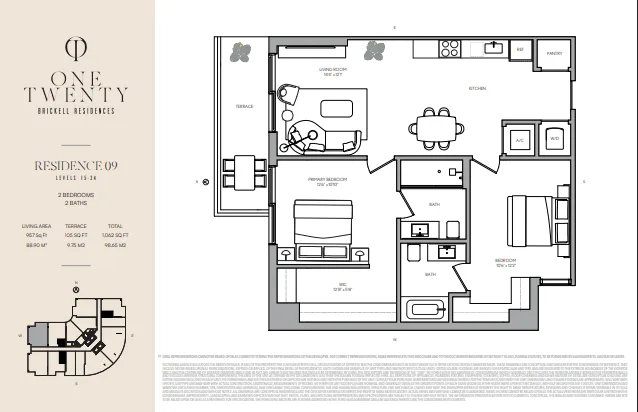 One Twenty Brickell Residences floor plan 5
