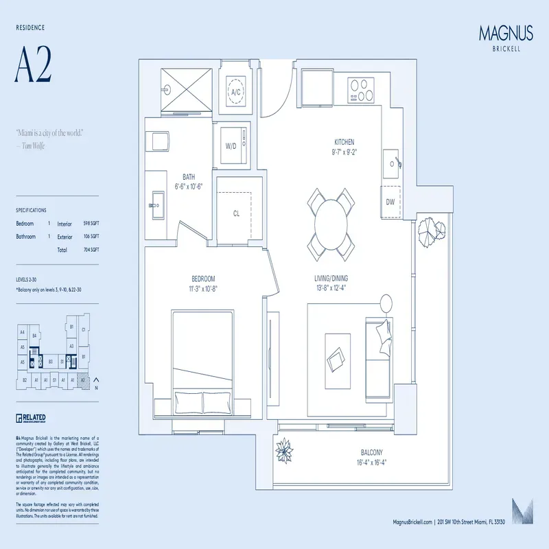 Magnus Brickell floor plan 4