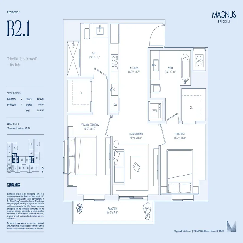 Magnus Brickell floor plan 7
