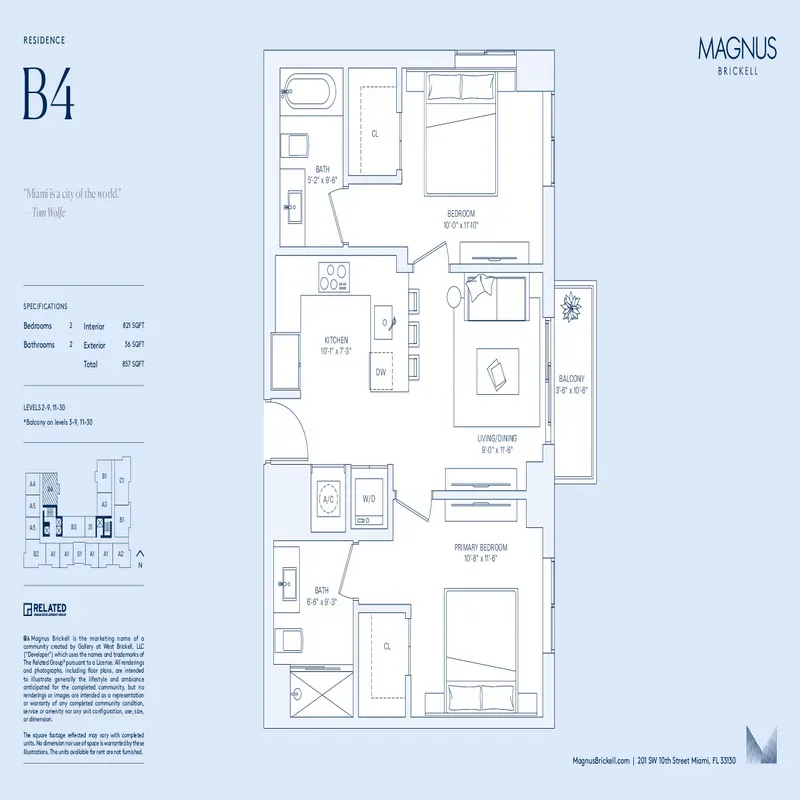 Magnus Brickell floor plan 8