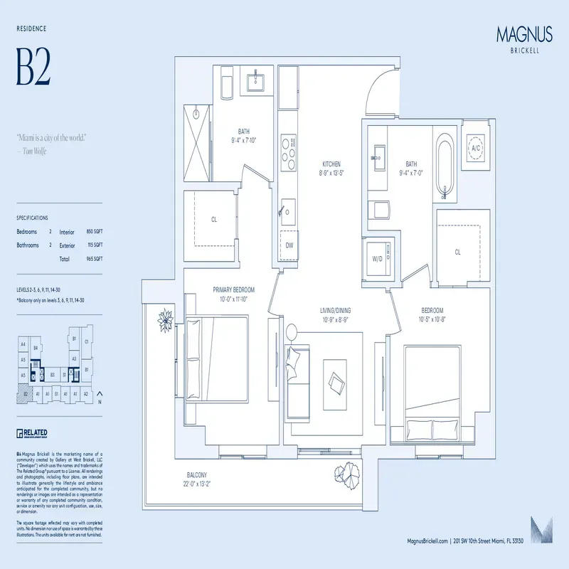 Magnus Brickell floor plan 9