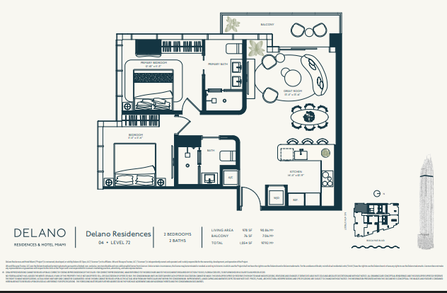 Delano Residences & Hotel floor plan 2