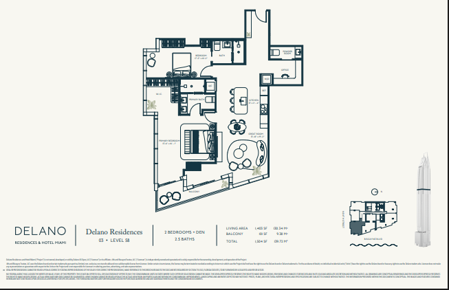 Delano Residences & Hotel floor plan 3