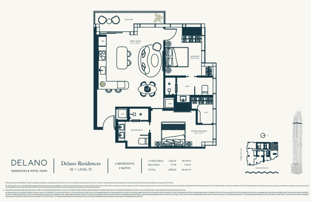 Delano Residences & Hotel floor plan 5