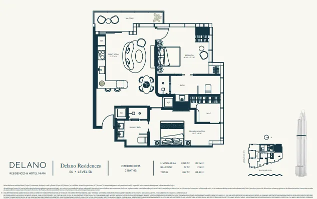 Delano Residences & Hotel floor plan 6