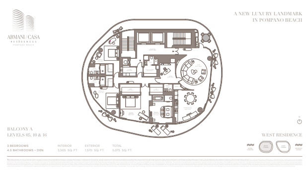 ARMANICASA Residences Pompano Beach floor plan 2