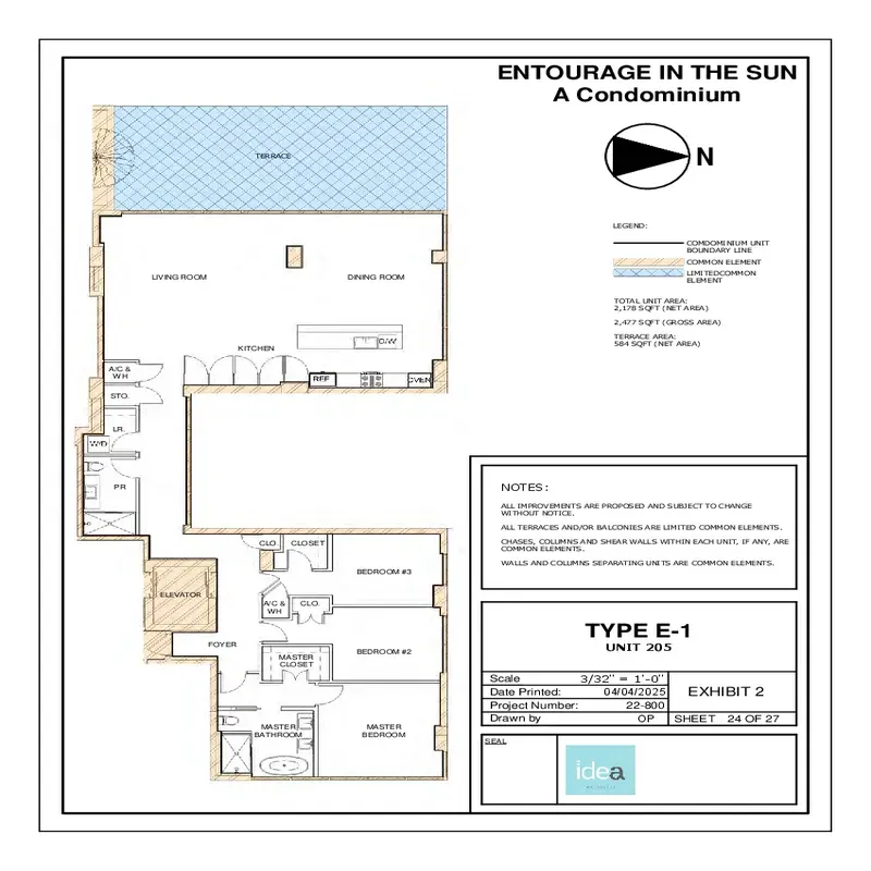 Entourage in the Sun floor plan 1