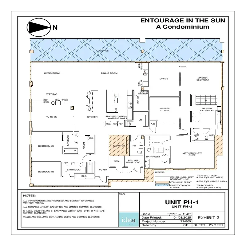 Entourage in the Sun floor plan 5