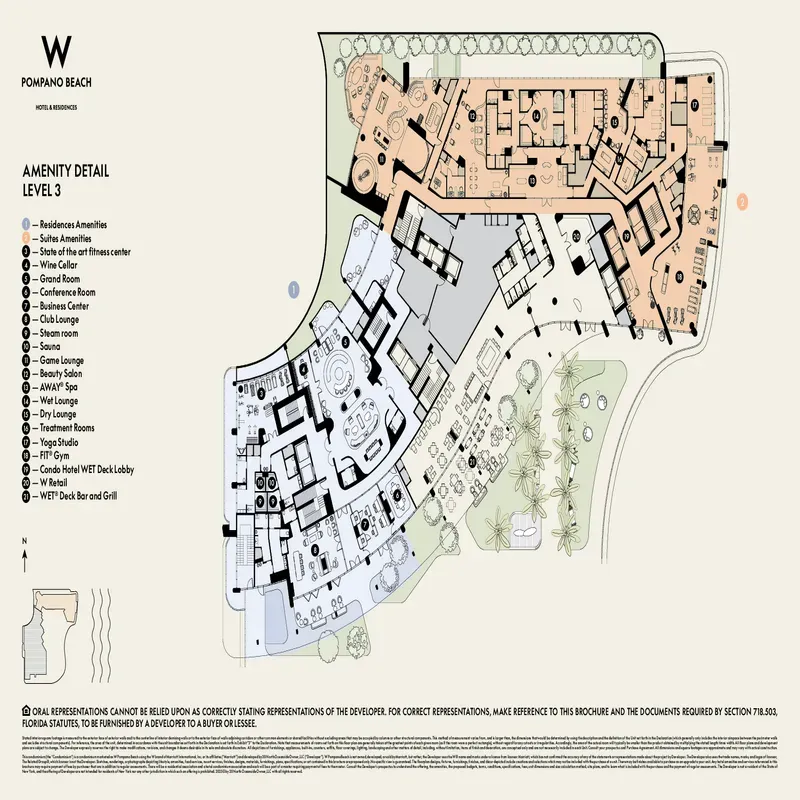 W Pompano Beach Hotel & Residences floor plan 3