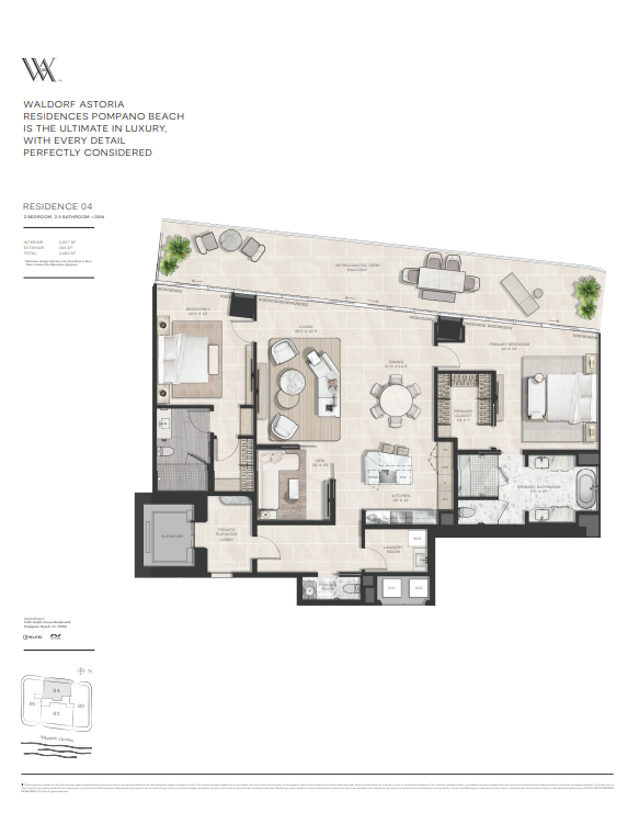 Waldorf Astoria Residences, Pompano Beach floor plan 4