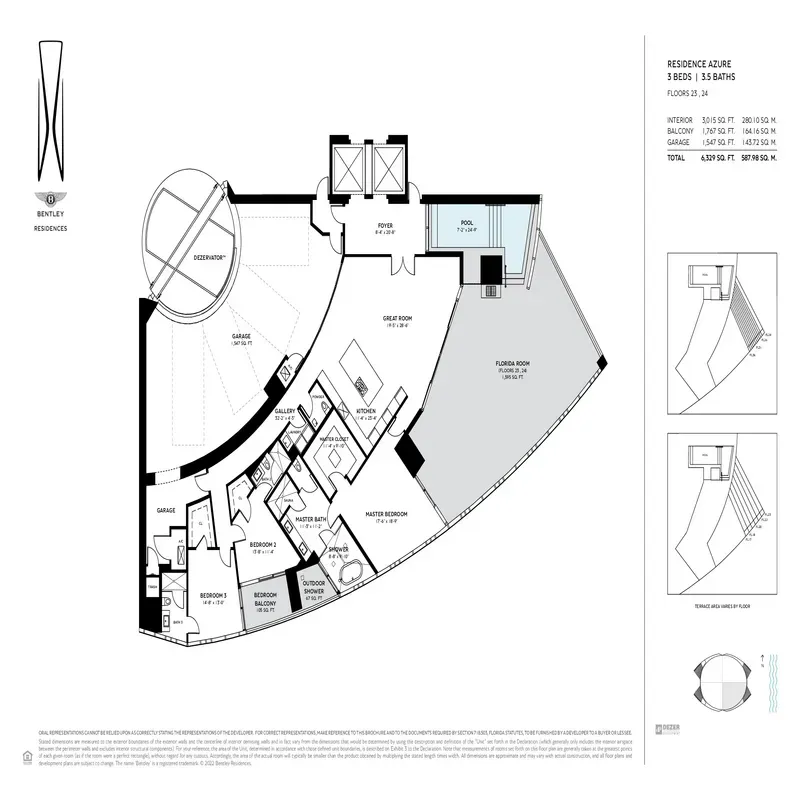 Bentley Residences Miami floor plan 5