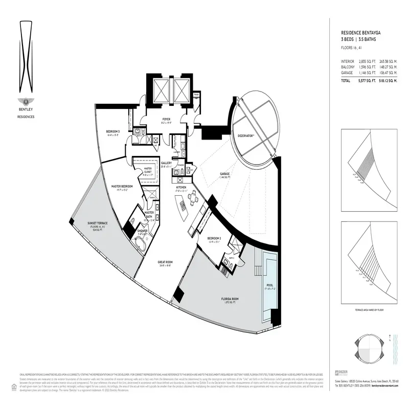 Bentley Residences Miami floor plan 6