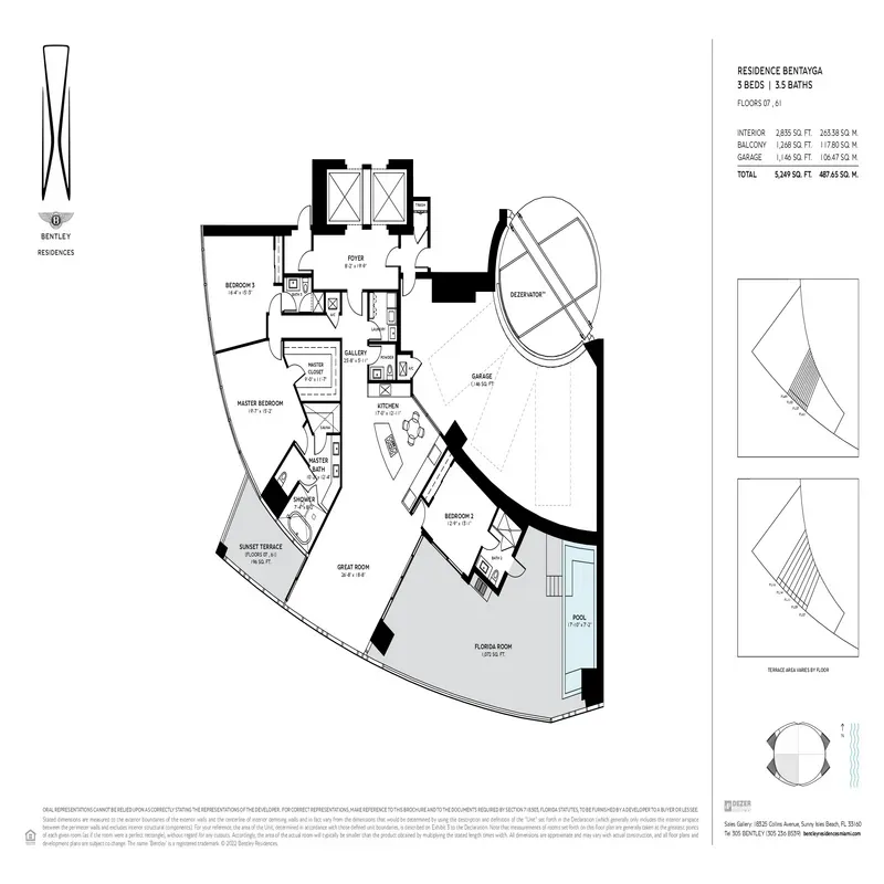 Bentley Residences Miami floor plan 7