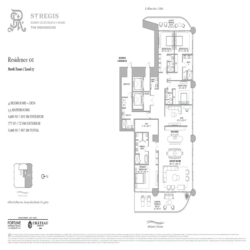 St. Regis Residences Sunny Isles Beach floor plan 6